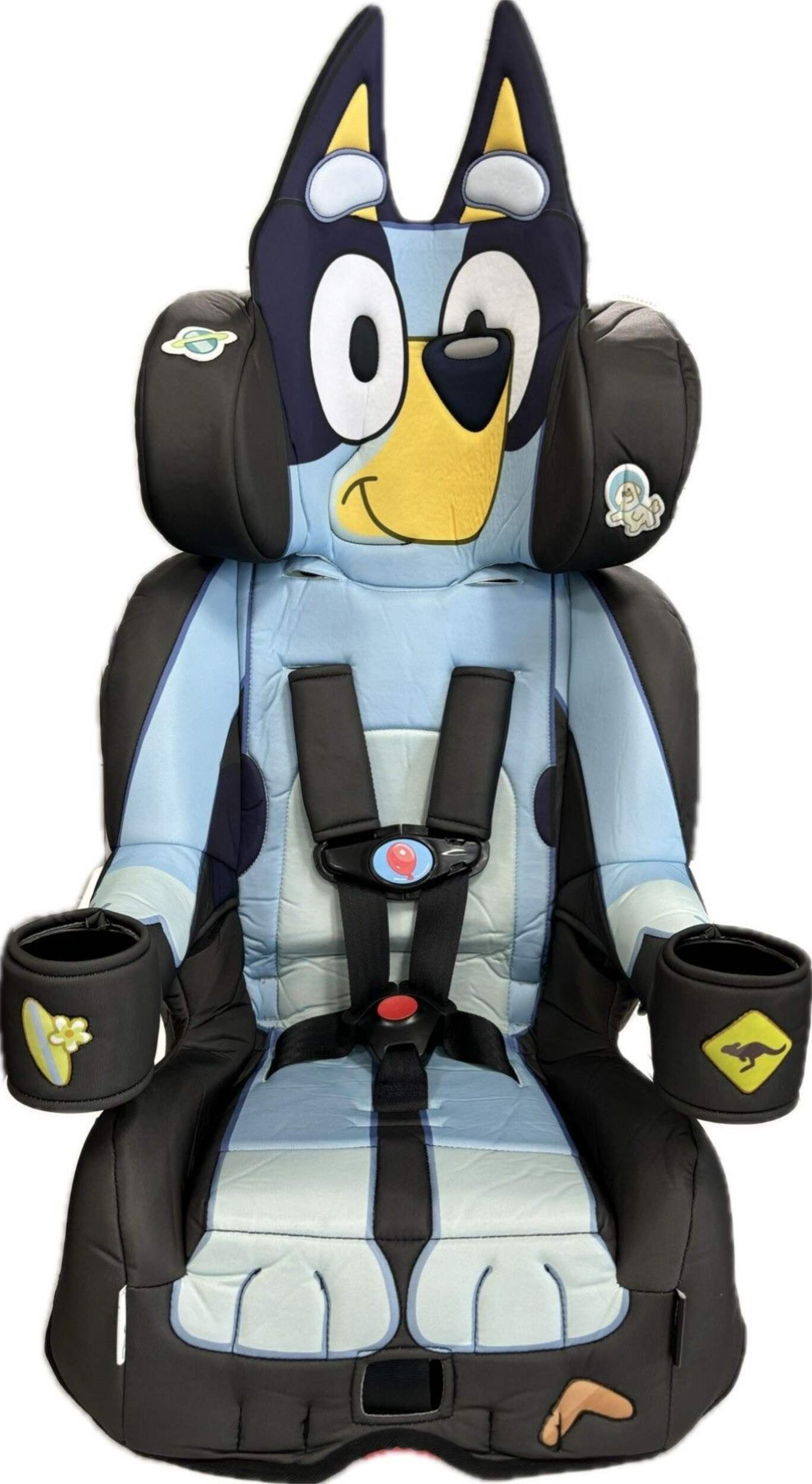 Kids Embrace Bluey High Back Booster Car Seat Front_Flat