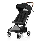 Evenflo Hummingbird Ultra Lightweight Carbon Fiber Stroller, Crest Grey Front_Three_Fourths_Angled_Left