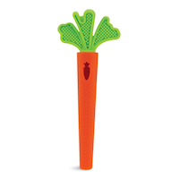 Tube de dentition sensoriel creux en silicone Nûby, carotte