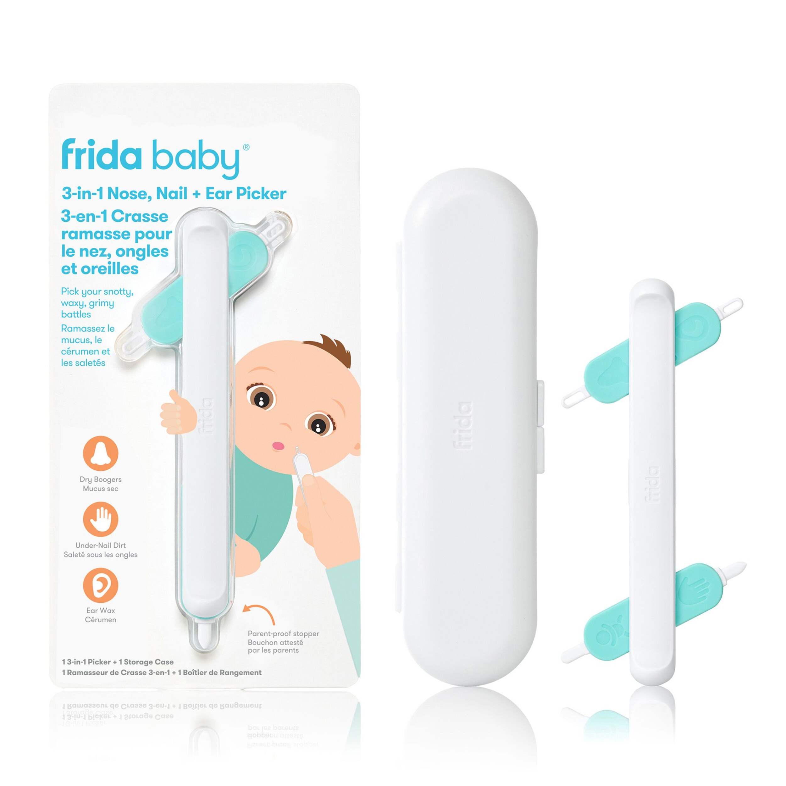 Frida Baby 3-in-1 Nose, Nail + Ear Picker Front_Flat