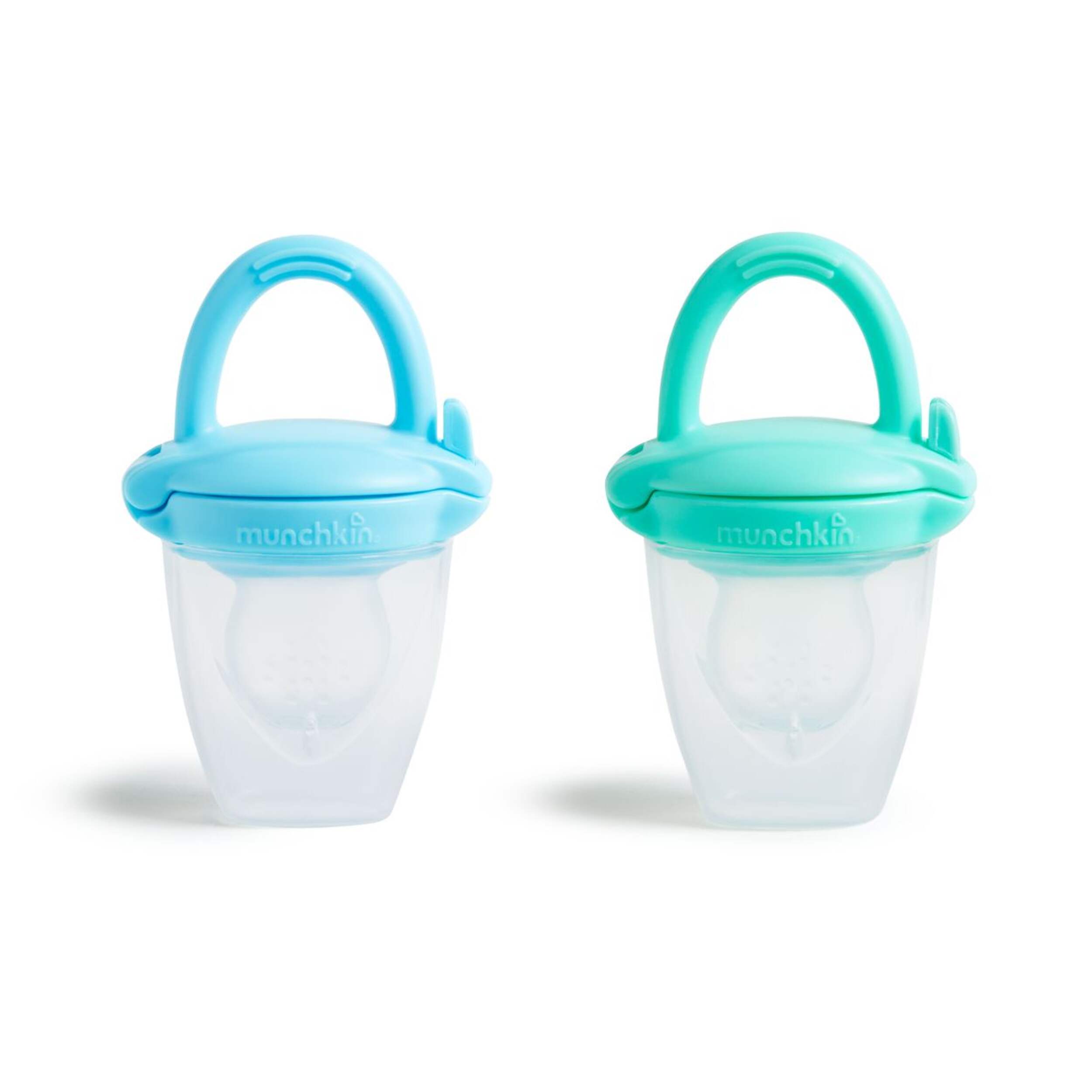 Munchkin® Silicone Baby Food Feeder, Blue/Mint, 2-pk Front_Flat