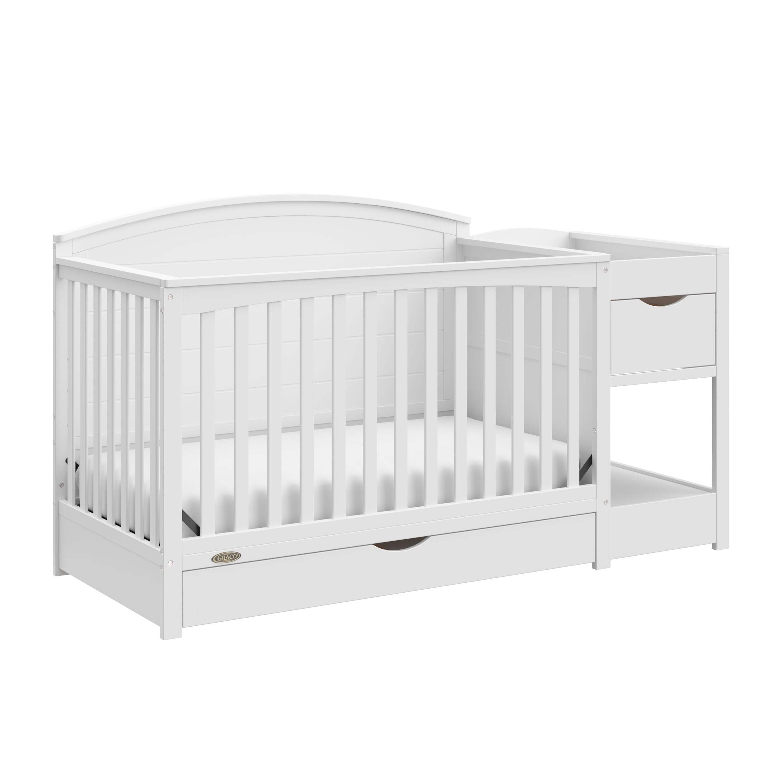 Graco Bellwood Crib & Changer with Drawer Front_Three_Fourths_Angled_Right