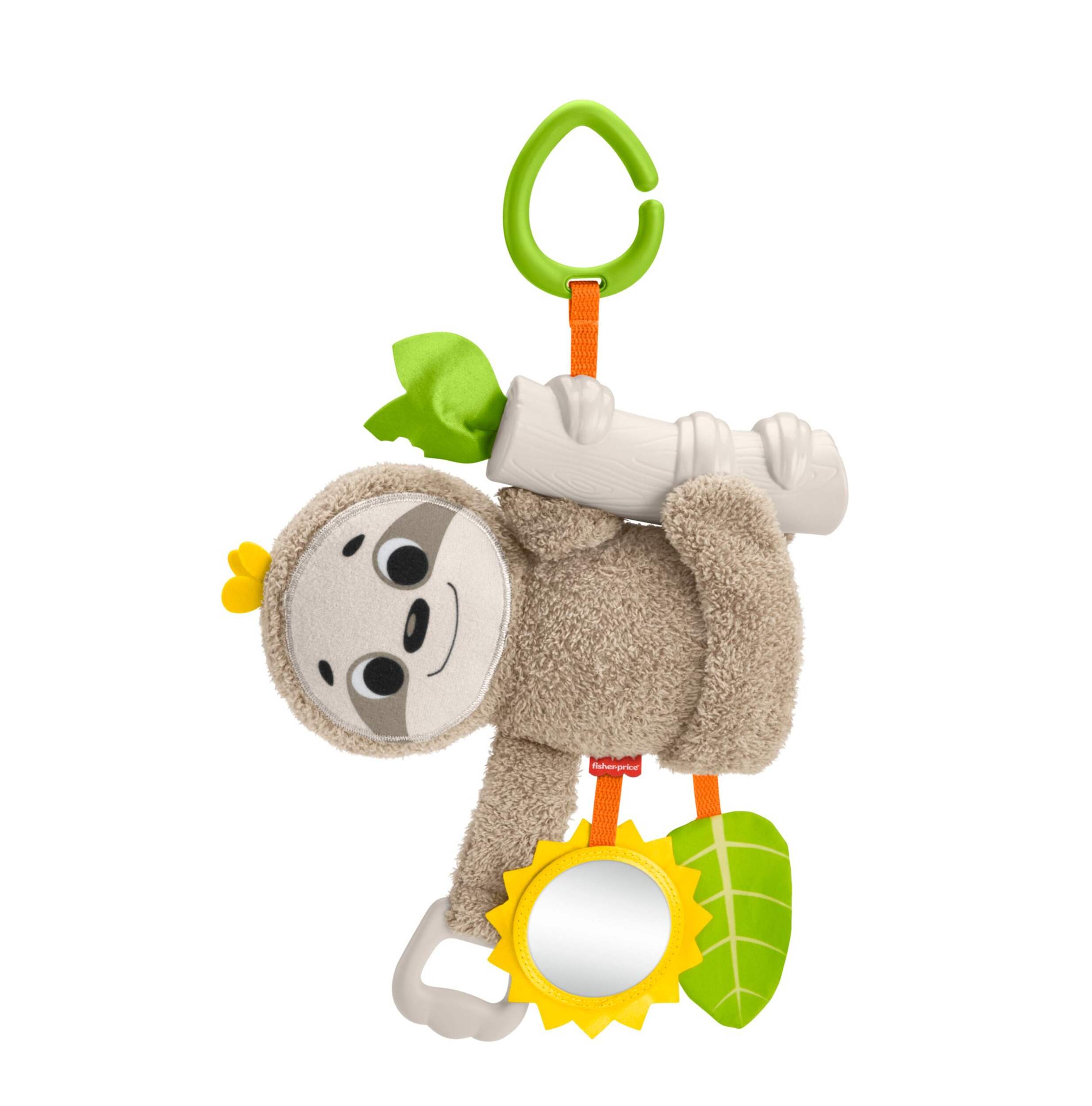 Fisher-Price® Slow Much Fun Portable Stroller Sloth, Ages 0+ Front_Flat
