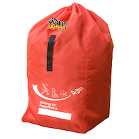 Jolly Jumper Car Seat EZ Flight Travel Bag, Red Front_Angled_Left