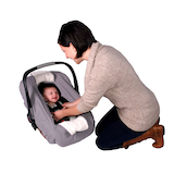 Jolly Jumper Sneak-A-Peek Infant Car Seat Cover Front_Three_Fourths_Angled_Right
