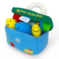 Baby GUND Play Soft Collection, My First Tackle Box 5-Piece Plush Playset with Rattle, 8-in