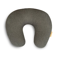 Simmons Waffle Nursing Pillow with Removeable Cover, Grey Front_Flat