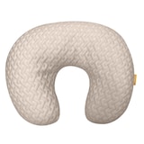 Simmons Deluxe Nursing Pillow with Removable Cover, Sand Overhead_Flat