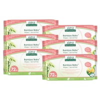 Aleva Naturals Bamboo Baby Sensitive Wipes Front_Flat