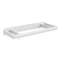 Storkcraft Universal Changer Topper, White Front_Three_Fourths_Angled_Right