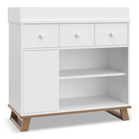 Storkcraft Modern Nursery Changing Table Dresser, Vintage Driftwood Front_Angled_Right