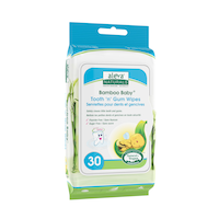 Aleva Naturals® Bamboo Baby Daily Essentials Wipes Pack Front_Angled_Right
