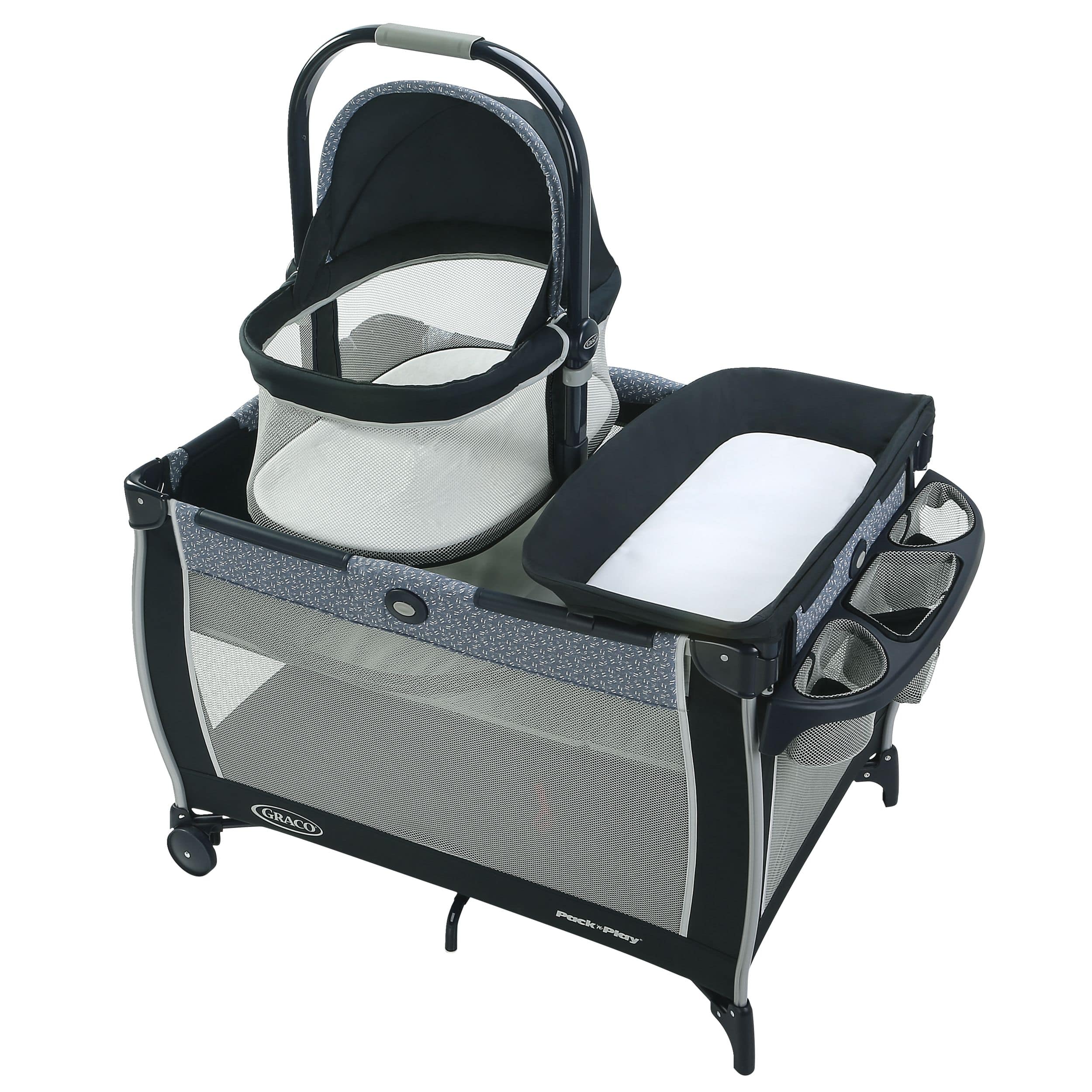 Graco pack n clearance play bassinet set up