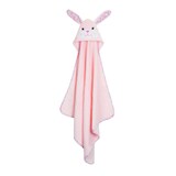 ZOOCCHINI Baby Snow Terry Hooded Bath Towel - Beatrice the Bunny Front_Flat
