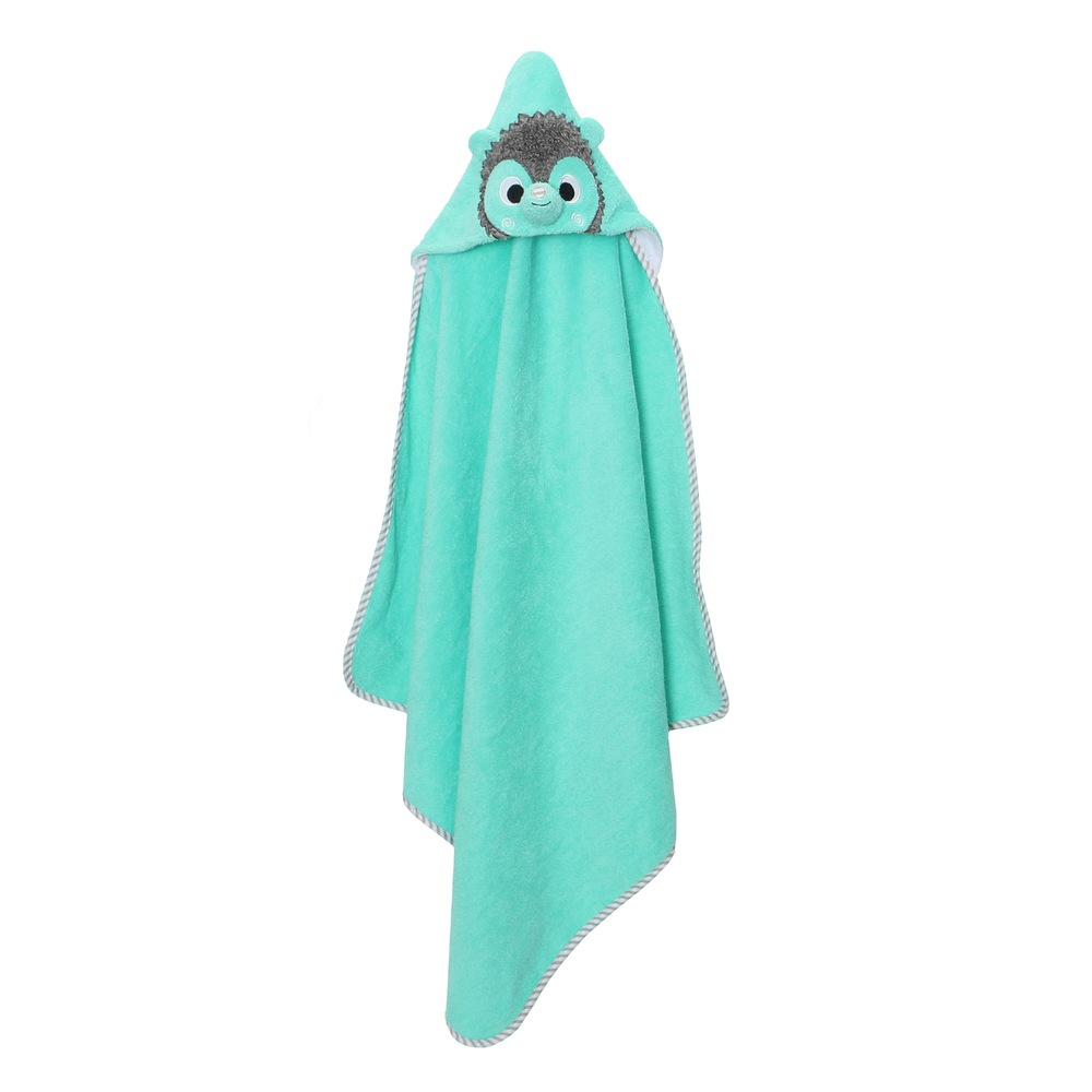 ZOOCCHINI Baby Snow Terry Hooded Bath Towel Harriet the Hedgehog