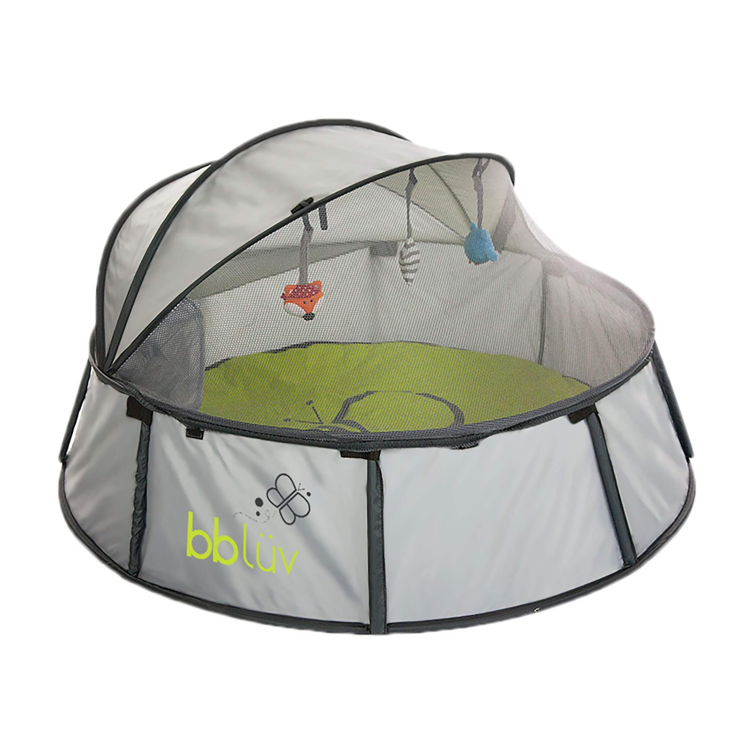 Bblüv Nidö 2-in-1 Travel and Play Tent Front_Angled_Right