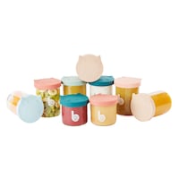 Babymoov Isy Glass Food Prep & Storage Bowls Set, For Babies & Toddlers, 4-oz & 8.5-oz, 9-pk Front_Elevated