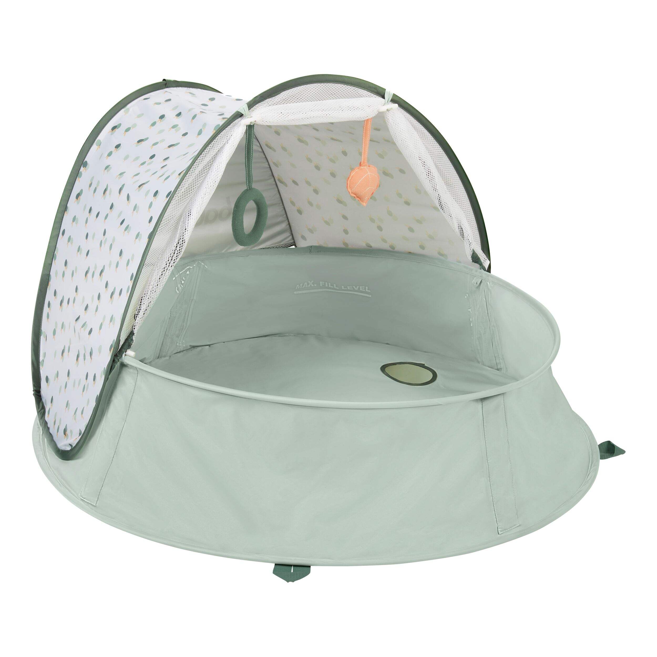 Babymoov Aquani Provence 3-in-1 UPF+50 Pop-Up Playpen & Mini Pool Front_Three_Fourths_Angled_Right