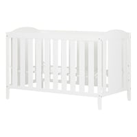 Lit de bébé transformable 3 en 1 South Shore Reevo, blanc pur Front_Three_Fourths_Angled_Left
