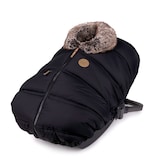 Petit Coulou Winter Baby Car Seat Cover, Classic Collection, Onyx Front_Three_Fourths_Angled_Left