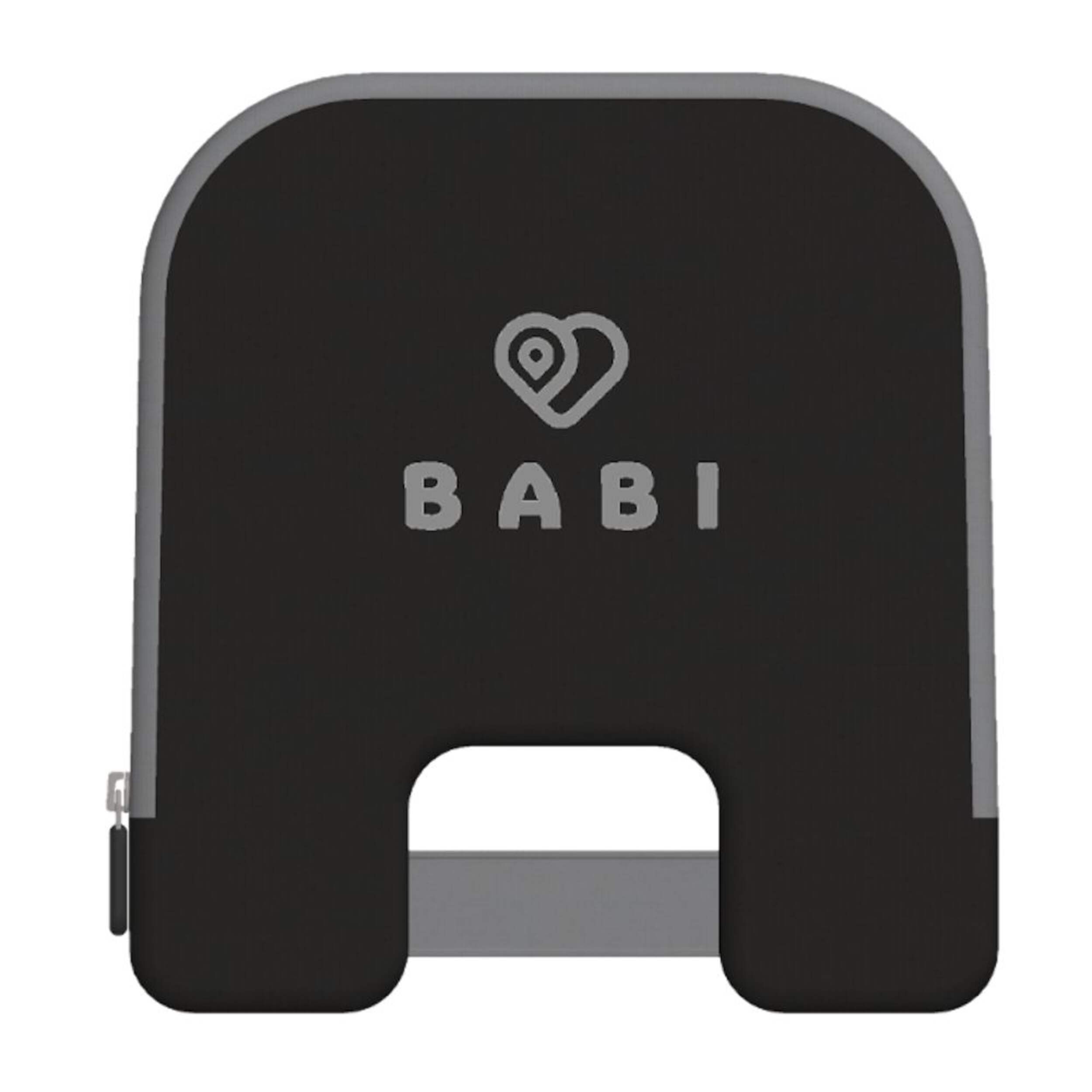 Babi Smart Cushion Anti-Abandonment Device, Black Front_Flat