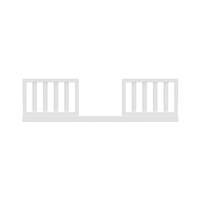 Graco Toddler Safety Guardrail Kit with Slats, White Front_Flat