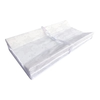 Simmons Contour Waterproof Diaper Change Pad, Grey Stars Front_Angled_Right