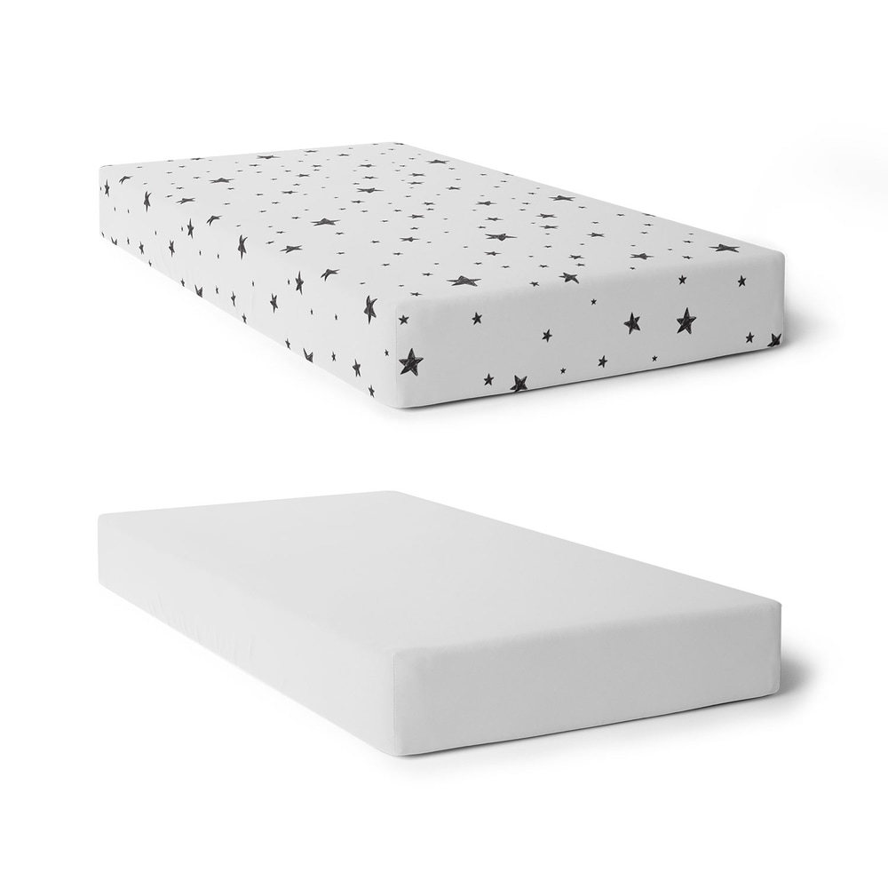 Kushies Baby Crib Sheets, Black, 2pk Canadian Tire