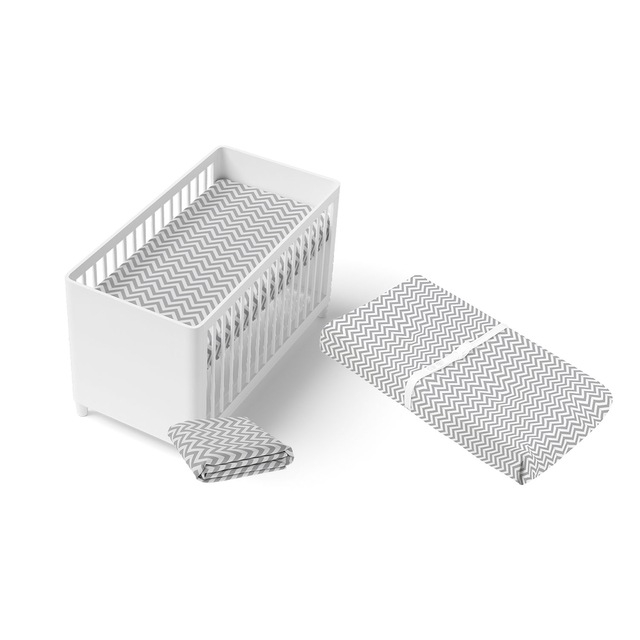 Kushies Change Pad Cover & Crib Sheets, Grey Chevron Canadian Tire