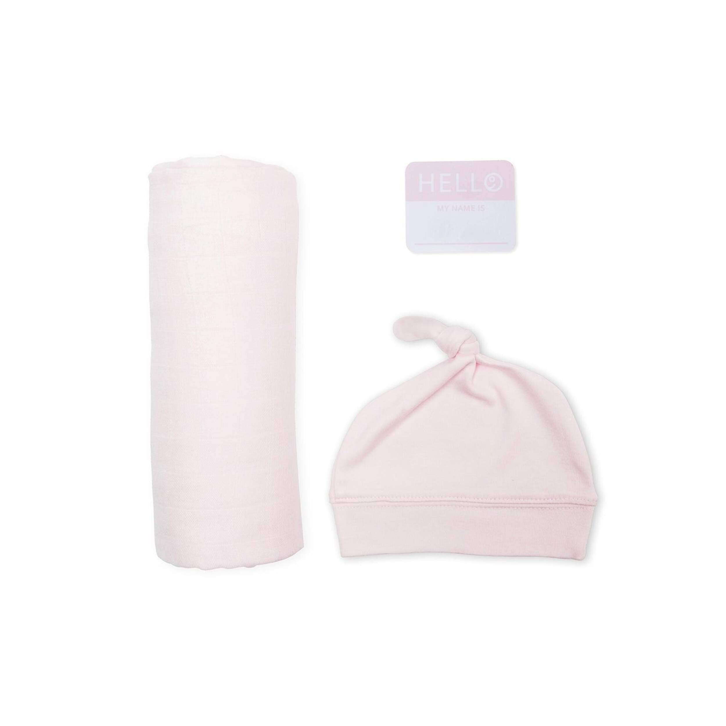 Lulujo Hello World Blanket & Knotted Hat Composite_or_Mixed