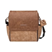 Petunia Pickle Bottom Boxy Backpack, Brioche Front_Flat