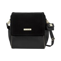 Petunia Pickle Bottom Boxy Backpack, Twilight Black with Stardust Lining Front_Elevated