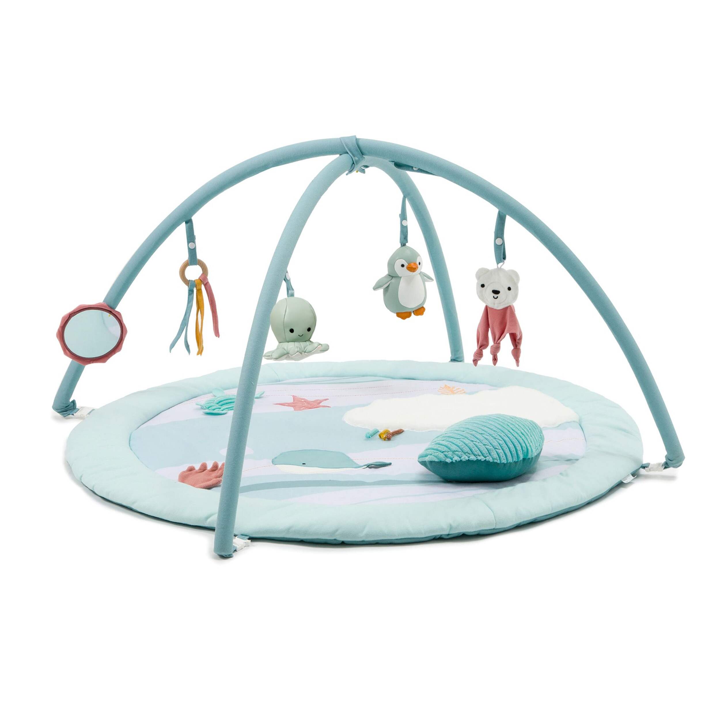 Little Big Friends Sensory Activity Playmat with Arches, Ocean, Ages 0+ Front_Three_Fourths_Angled_Left