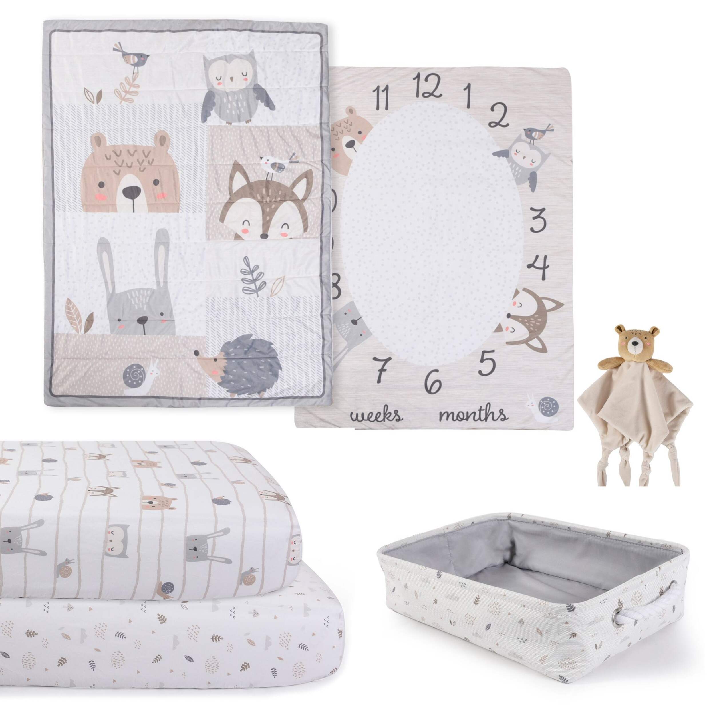 Nemcor Nursery Bundle, Woodland, 5-pc Composite_or_Mixed