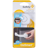 Safety 1st OutSmart - Verrou multi-usage pour la sécurité de bébé Front_Flat