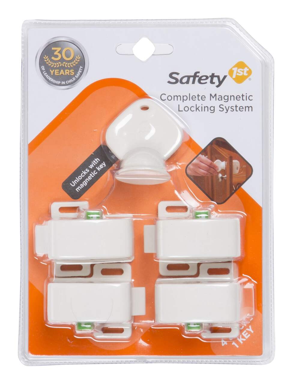 Safety 1st Adhesive Magnetic Lock System - 8 Locks and 2 Keys