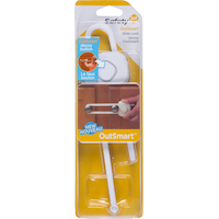 Safety 1st OutSmart - Verrou coulissant multi-usage pour la sécurité de bébé Front_Flat