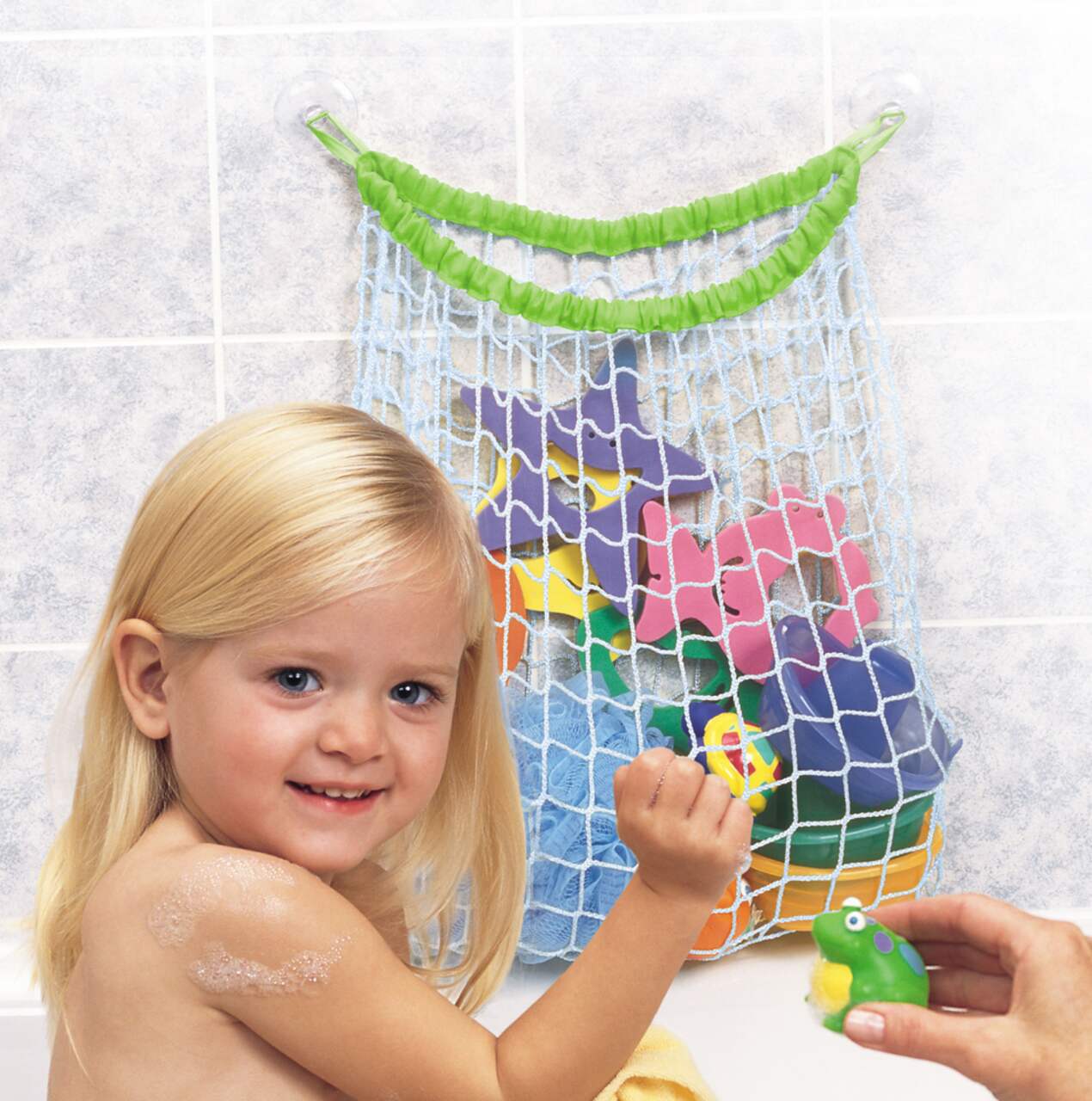 Filet de bain pour le rangement des jouets