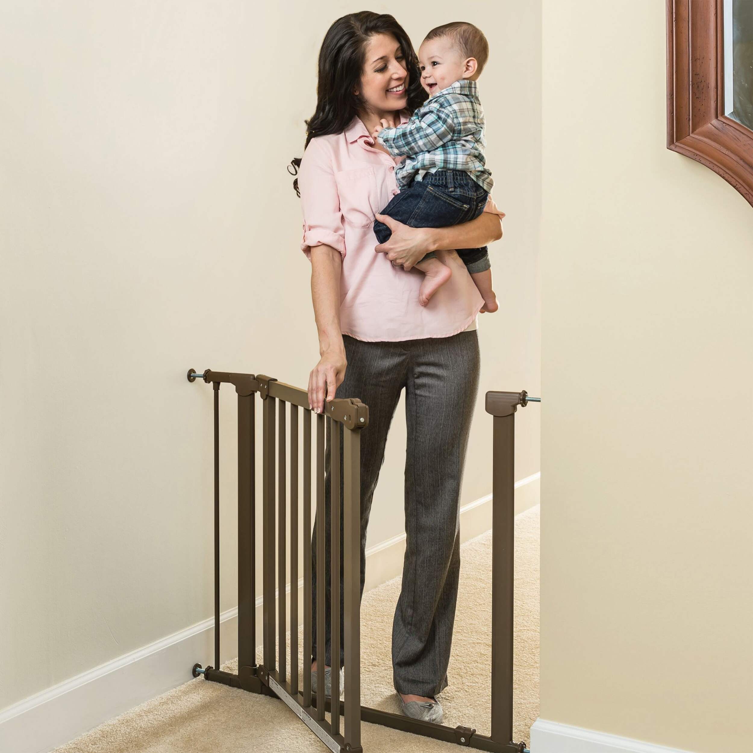 Evenflo Home Décor Walk Through Gate Front_Angled_Left