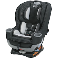 Graco Extend2Fit Platinum Convertible Car Seat Front_Angled_Left