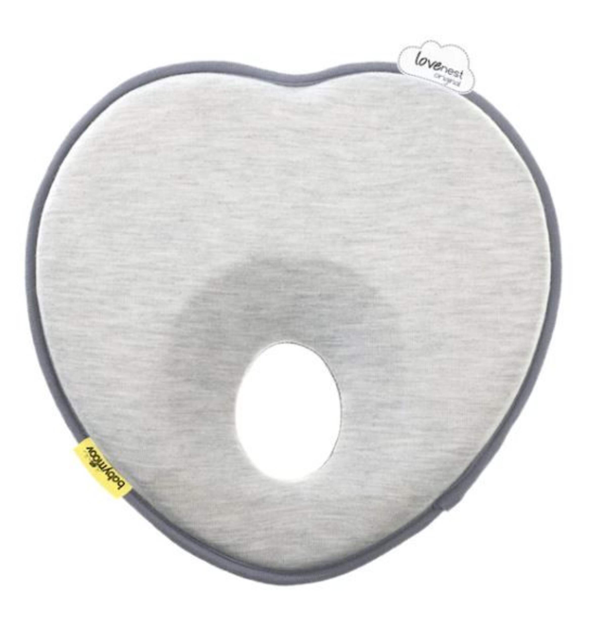 Babymoov Lovenest Baby Infant Cushion Organic, Oeko-Tex Certified, Smokey Front_Flat