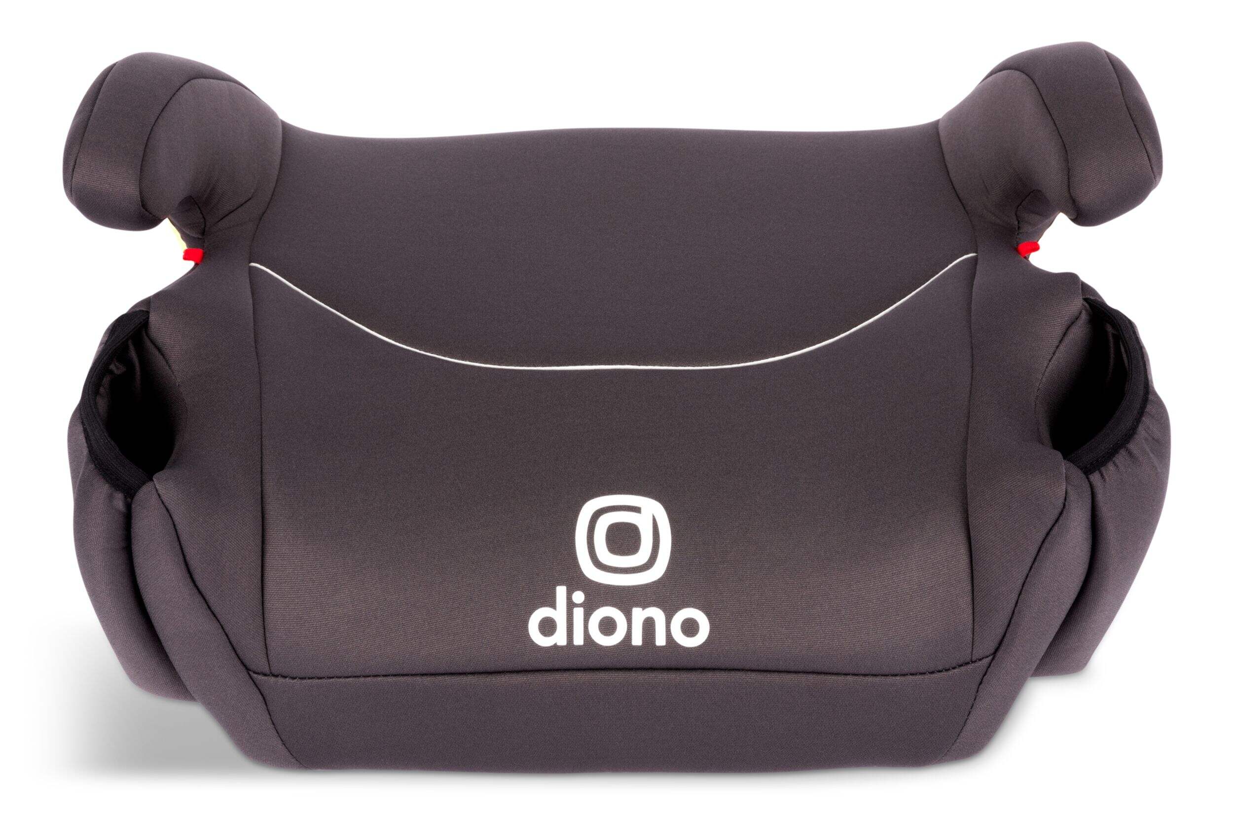 Diono Solana Backless Booster Car Seat, Charcoal Front_Flat