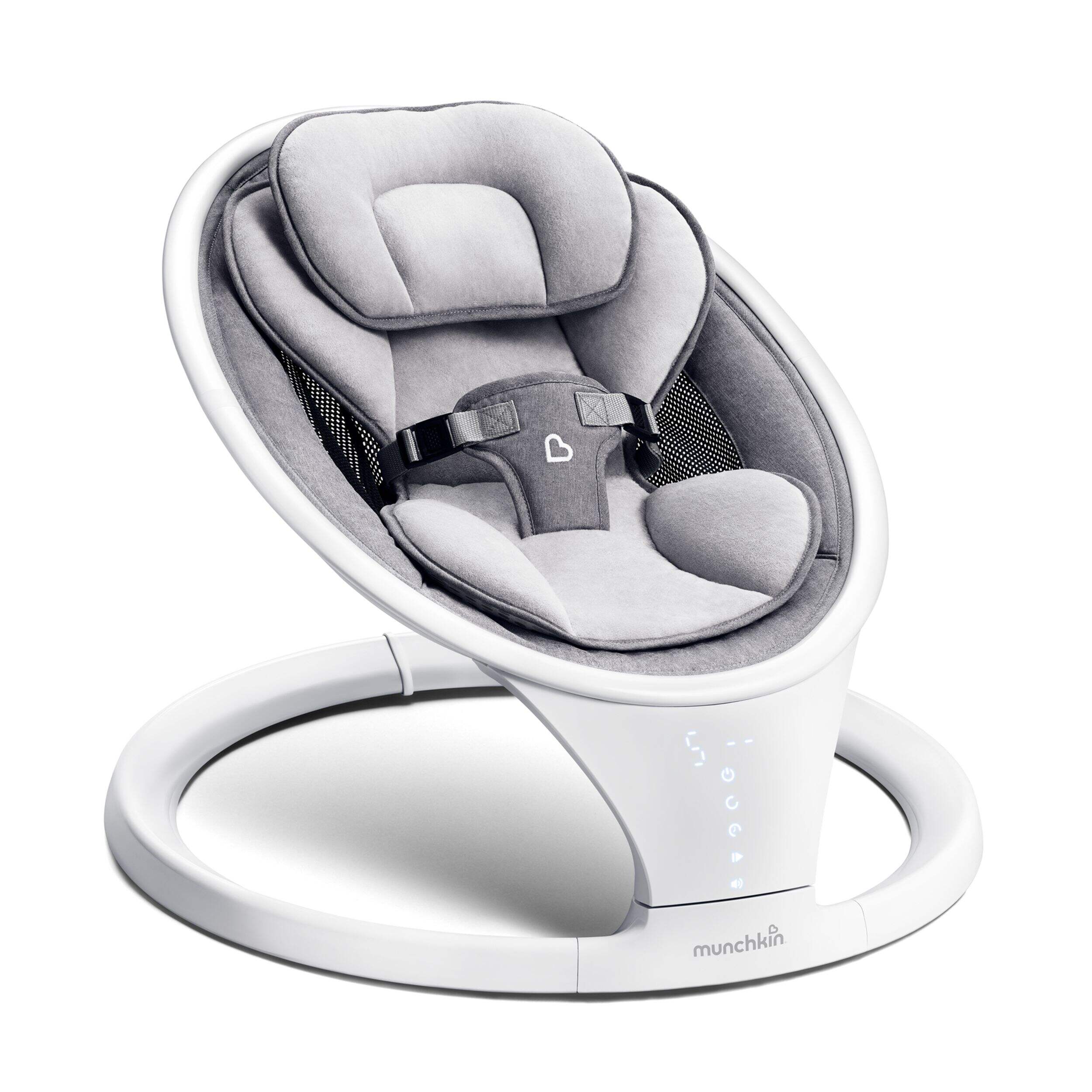 Munchkin Bluetooth Enabled Baby Swing Front_Three_Fourths_Angled_Right