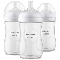 Philips Avent Baby Bottle, SCY903/03 Natural Baby Bottle, 9-oz, 3-pk Front_Flat
