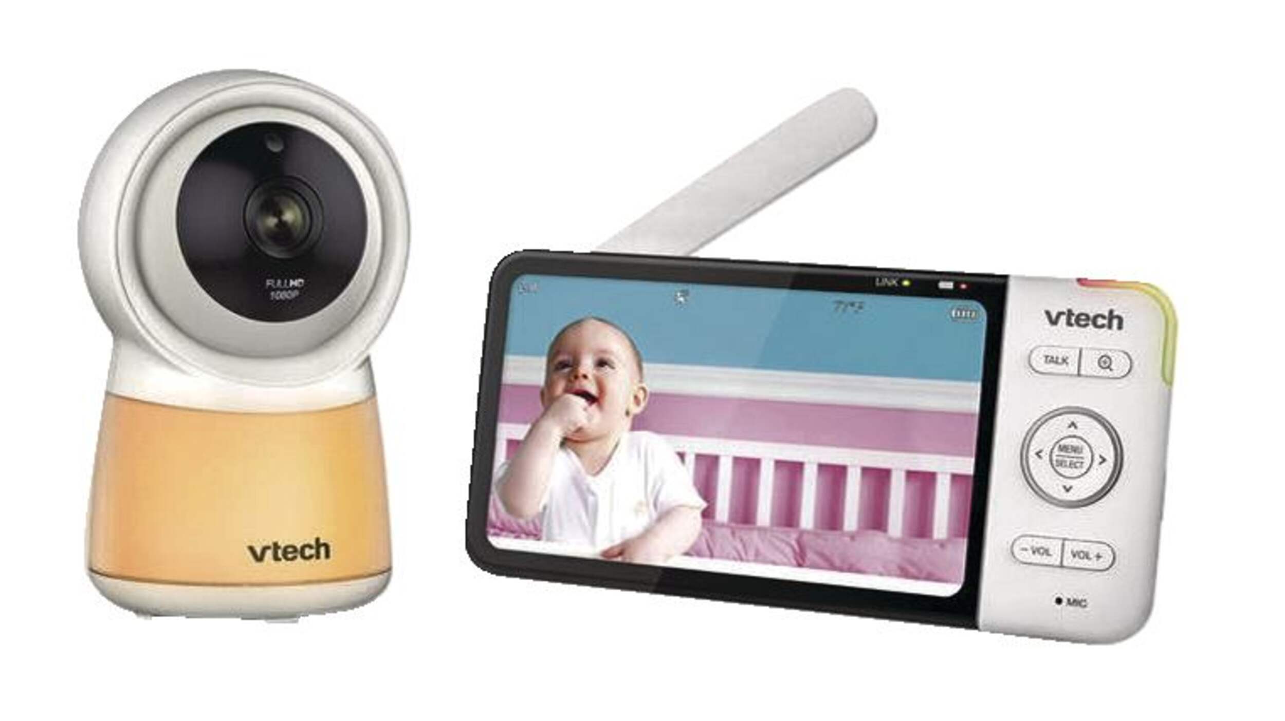 VTech RM5754HD Remote Access Fixed Digital Video Baby Monitor, 5in
