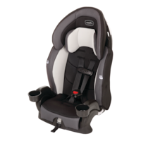 Evenflo Chase Plus 2-in-1 Booster Car Seat with Multi-Position Buckle, Assorted