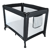 Harmony Play & Go Playard, Black Front_Angled_Left