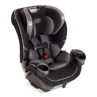 Evenflo EveryFit 120-lb All-In-One Car Seat, Olympus Black Front_Three_Fourths_Angled_Right