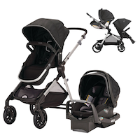 Evenflo Pivot Xpand Modular Compact Fold Travel System w/ Stroller & Car Seat Composite_or_Mixed