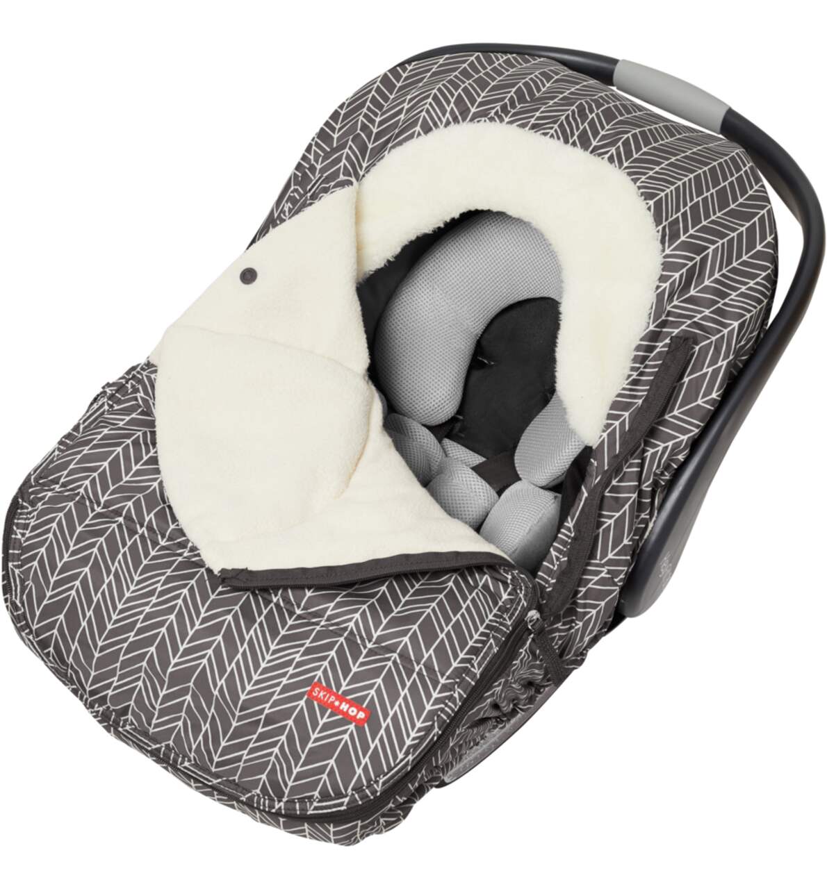 Skip Hop Stroll Go Car Seat Cover Grey Feather